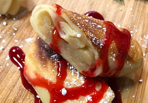 Blini mit Apfel