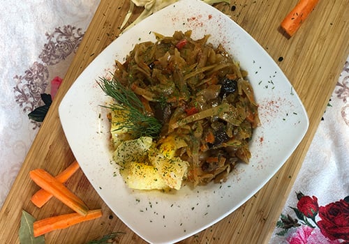Schmorkohl mit Hack