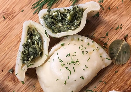 Vareniki mit Spinat & Feta