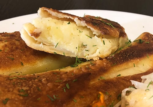 Blini mit Kartoffel
