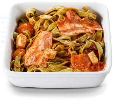 Tagliatelle mit Cherry & Bacon