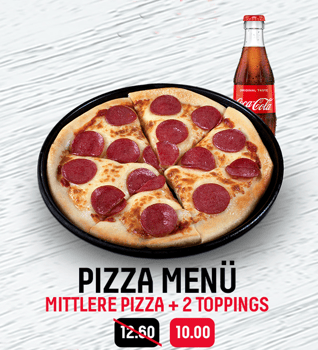 Mittags Menü Pizza Mittags Menü Pizza