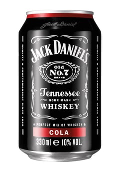 Jack Daniel's Whiskey Cola Dose  0,33l  10 % vol.