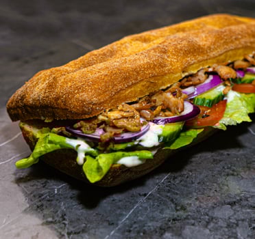 Baguette Chicken Döner Baguette Chicken Döner