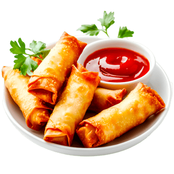 Chicken Spring Rolls 9 Stück Chicken Spring Rolls 9 Stück