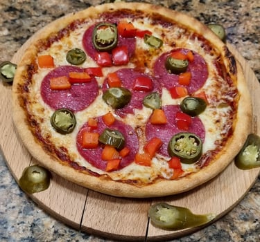 Pizza Lagerfeuer Medium