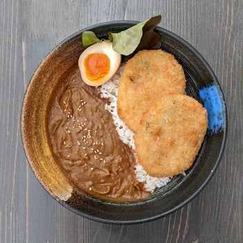 Potato Croquette Curry Rice
