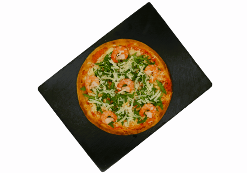 Pizza Rucola Krabben
