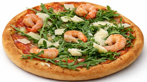 Pizza Rucola Krabben