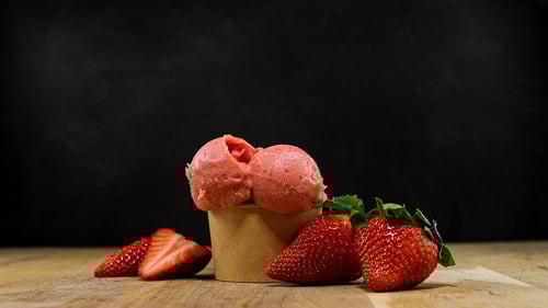 Erdbeer Eis Vegan Erdbeer Eis Vegan