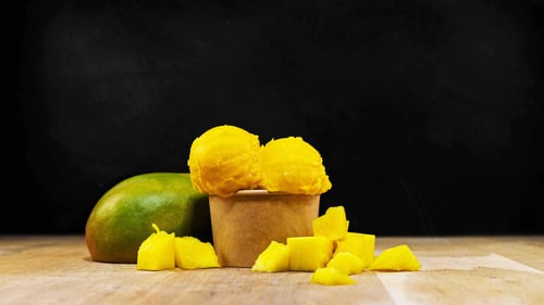 Mango Eis Vegan