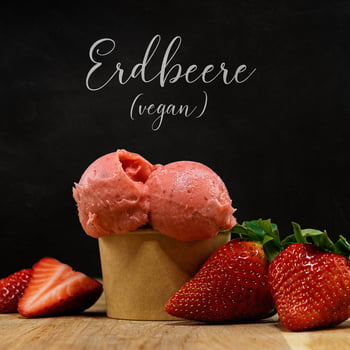 Erdbeer Eis Vegan