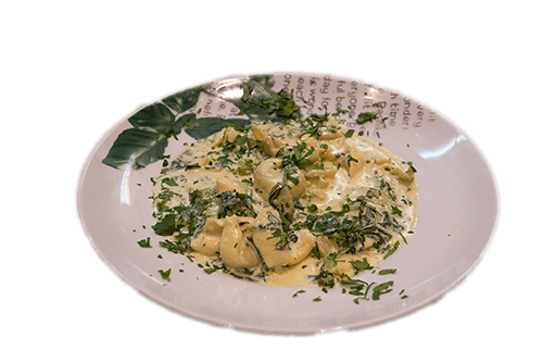 Tortellini con Ricotta Spinaci é Broccoli