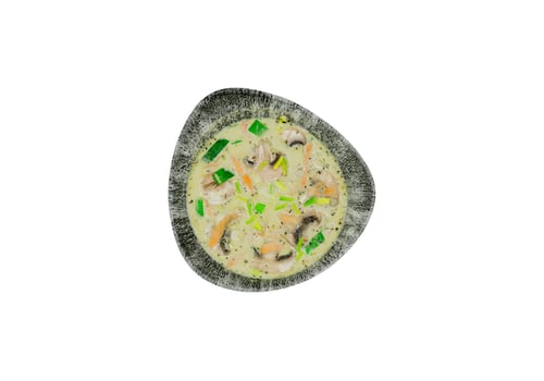 Grüne-Curry-Suppe