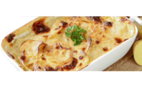 Kartoffel-Gratin mit Hähnchenbrust/Champignons<sup>A,F,St</sup>