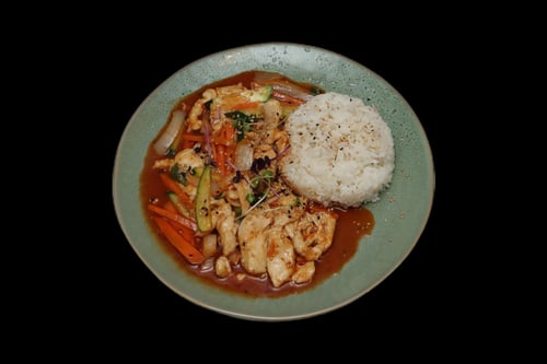 B202. Spicy Fire Chicken Rice Bowl