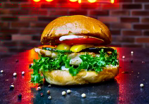 Grilled Mediterran Burger Grilled Mediterran Burger