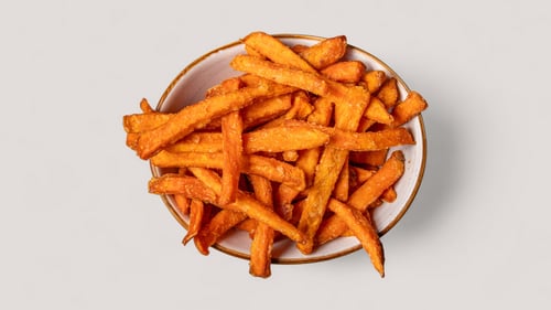 Süsskartoffel-Pommes (ohne Dip) Süsskartoffel-Pommes (ohne Dip)