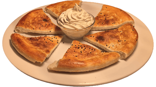 Sauerrahm mit Pizzabrot