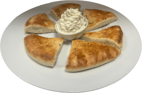 Sauerrahm mit Pizzabrot