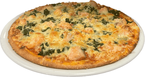 Pizza Spinat Lachs