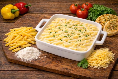 Pasta mit Sahnesauce