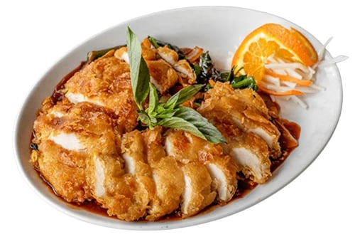 Knusprig Gebackenes Hähnchen (scharf) Knusprig Gebackenes Hähnchen (scharf)