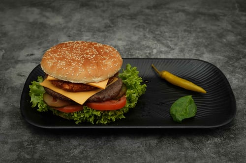 Crunchy Cheeseburger einzeln Crunchy Cheeseburger einzeln