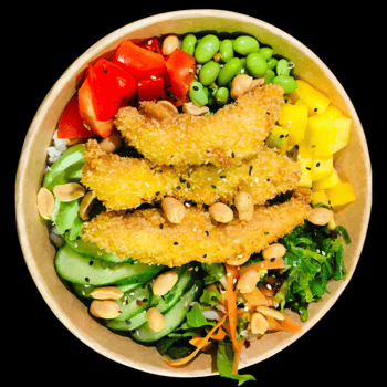 Poke Bowl mit Crispy Chicken