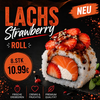 Lachs stawberry Roll 
