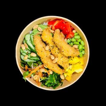 Poke Bowl mit Teriyaki Chicken