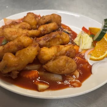 Gebackener Süß-Sauer-Fisch Gebackener Süß-Sauer-Fisch