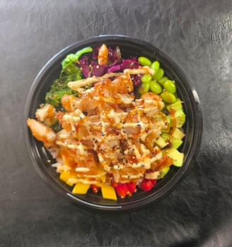 Crispy Chicken Poke Bowl Crispy Chicken Poke Bowl