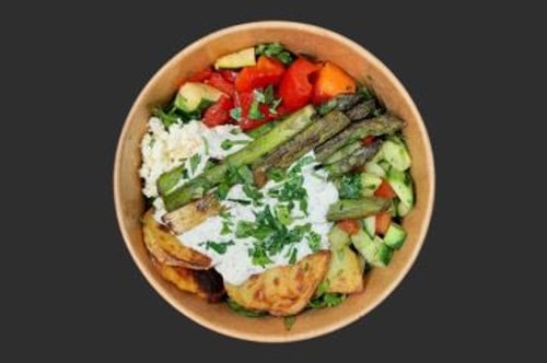 Grüne Spargel Bowl