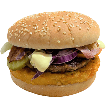 Rösti-Cheeseburger XXL