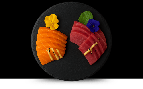 Sashimi Vegan Lachs & Tuna 10Stk. Sashimi Vegan Lachs & Tuna 10Stk.