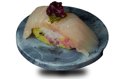 Hamachi-Cauliflower Nigiri  (1stk)
