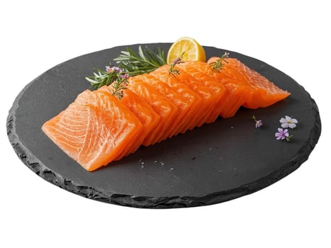 Lachs Sashimi 6 Scheiben Lachs Sashimi 6 Scheiben