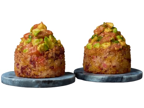 Spicy Lachs Tatar Crispy (2Stk.) Spicy Lachs Tatar Crispy (2Stk.)