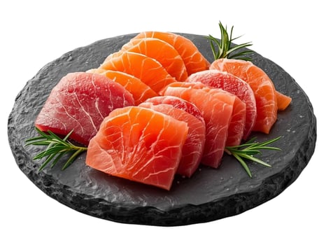 Lachs & Tuna Sashimi 12Scheiben Lachs & Tuna Sashimi 12Scheiben