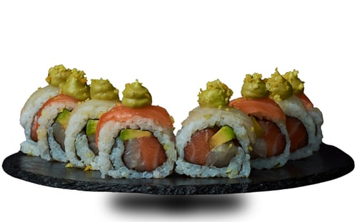 Roll mir den Lachs mit Hamachi 8Stk.