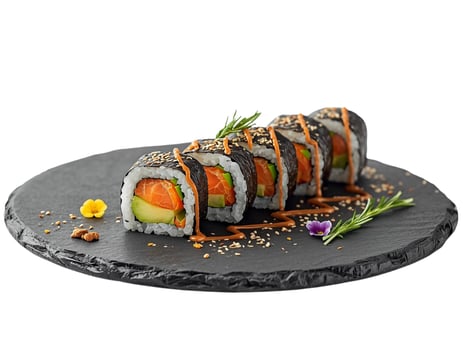 Lachs-Avocado Maki Lachs-Avocado Maki