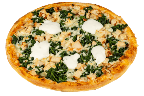 Pizza Spinat & Hähnchen Family