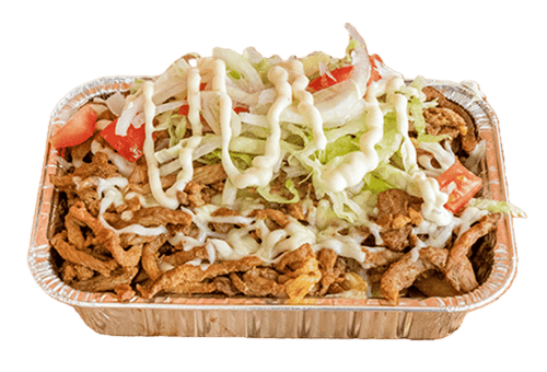 Lams shoarma kapsalon groot