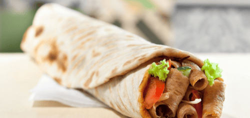 Turkse pizza kalfs döner