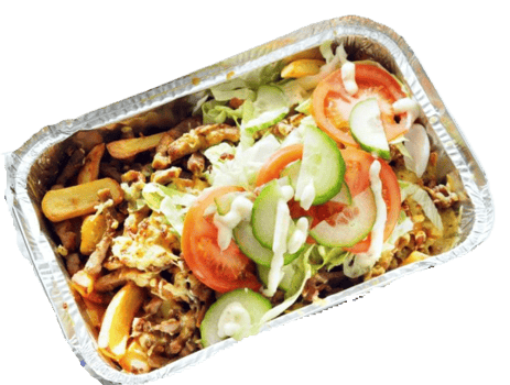 Kip shoarma kapsalon groot