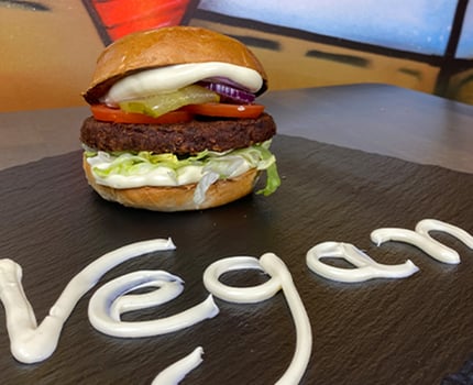 Vegan Burger als Menü