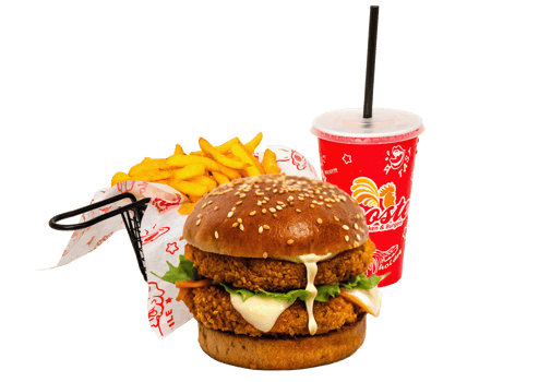 Mozzarella Chicken Burger Menü Mozzarella Chicken Burger Menü