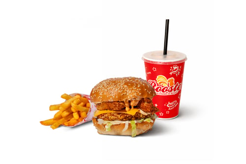 Double Crunchy Burger Menü