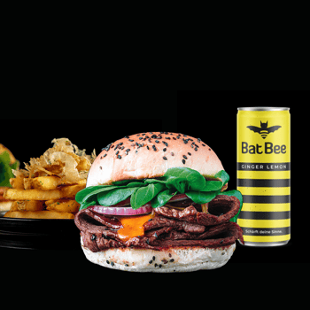 Yakiniku Burger + Fries + Getränk